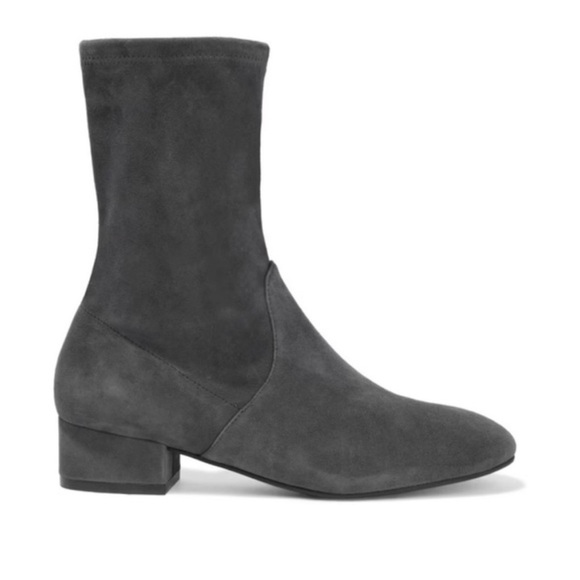 Stuart Weitzman Shoes - Stewart Weitzman Raissa Suede Sock Boots, Grey